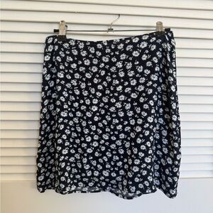 Reformation Navy Daisy Mini Skirt